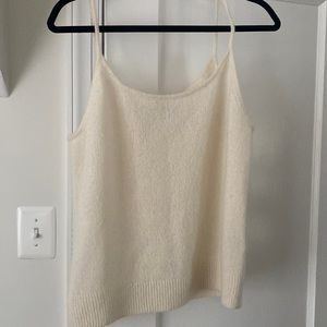 Banana republic white cashmere top
